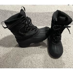 Airwalk Winter Thermolite Boots Men's Size 6  EU 38 Black Snow